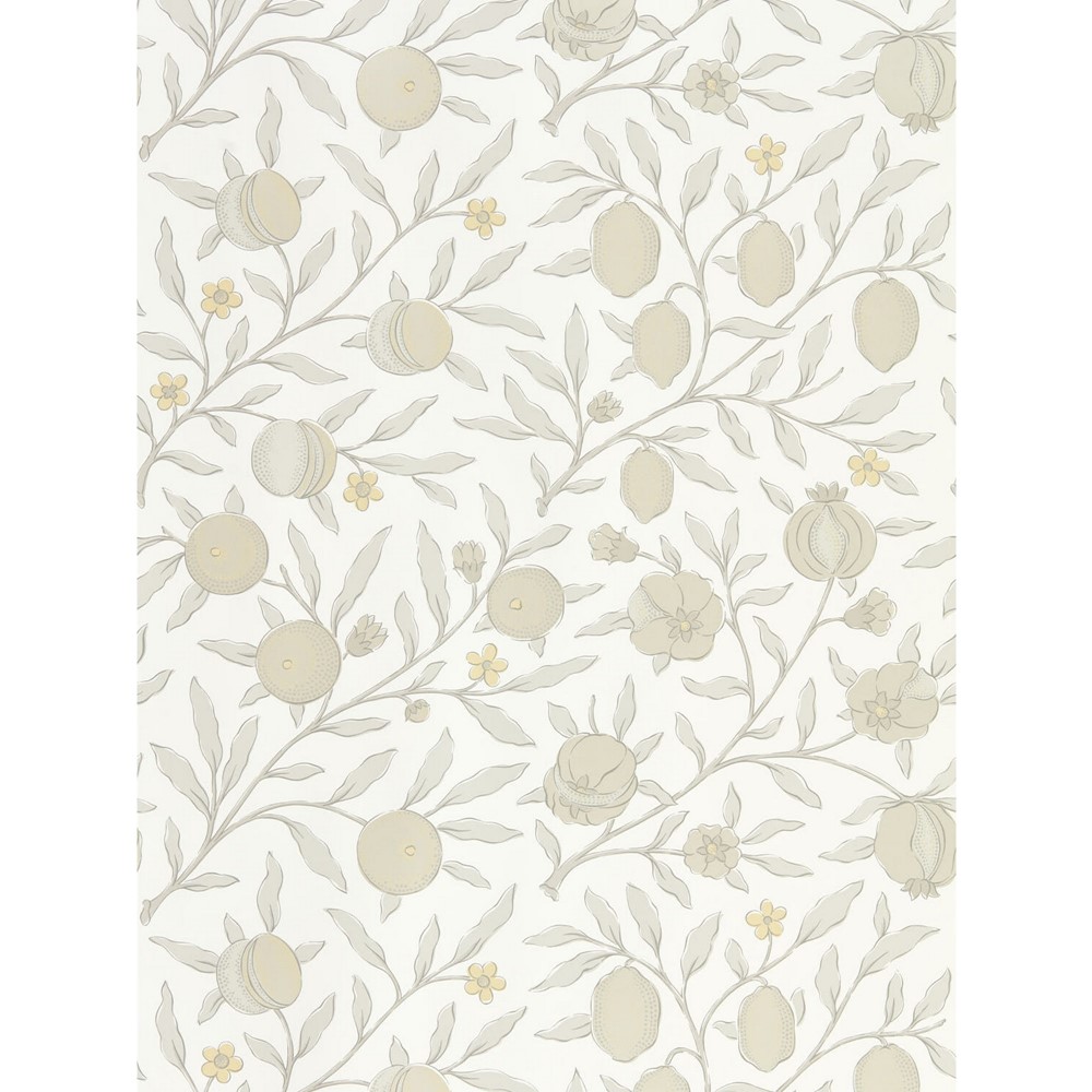 Pure Fruit Wallpaper 216542 by Morris & Co in Horned Poppy Grey